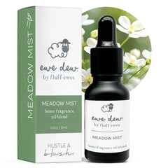 Hustle & Blush frasco principal Meadow Mist mostrando tamaño práctico