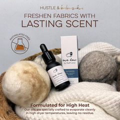 Hustle & Blush aceite esencial textura en gota destacando pureza