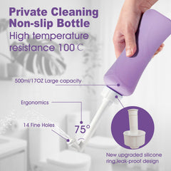 HVLVOYG peri bottle boca ancha durante rellenado fácil y sin derrames