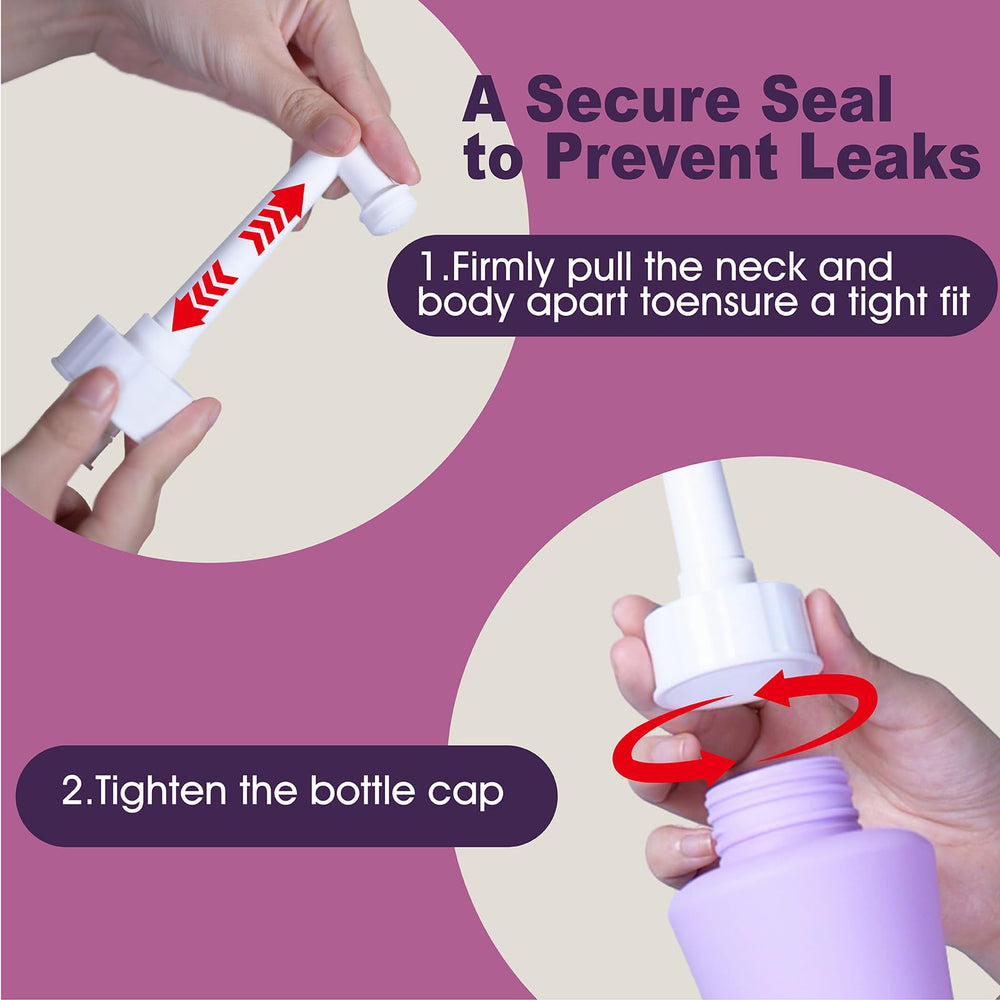 HVLVOYG peri bottle en escena postparto junto a toallas y confort