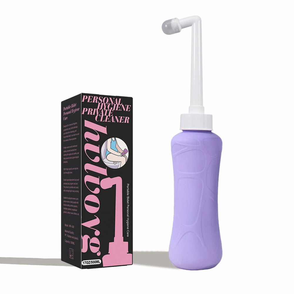 HVLVOYG peri bottle frontal mostrando diseño ergonómico y uso fácil
