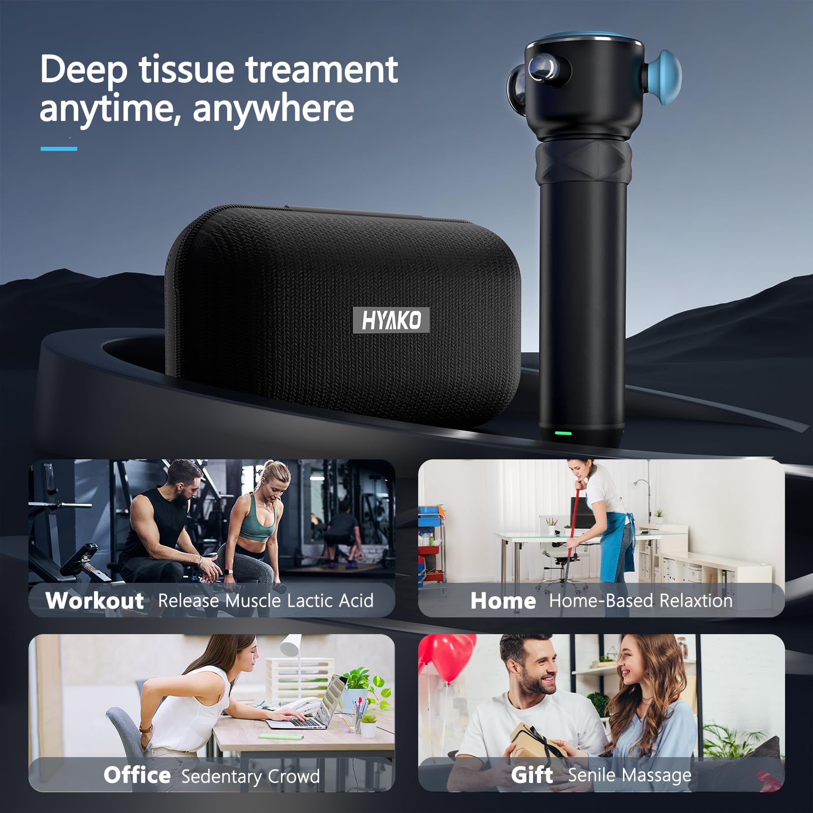 HYAKO R1 Pro empaque y etiqueta con especificaciones y accesorios