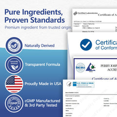 HyberVive certificación cGMP y sello de fabricación en California
