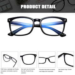 Hycredi gafas en uso por niño estudiando, mayor confort