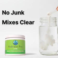 Hydrate Pro etiqueta con información nutricional resaltando 1000 mg sodio y electrolitos equilibrados