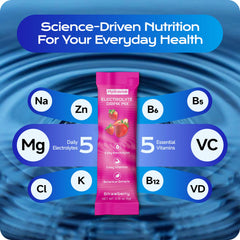 Hydravive sobre disolviéndose en agua para hidratación rápida