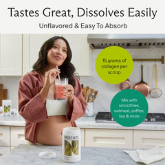 Hydrolyzed Collagen mezclado en batido para uso diario y energía práctica