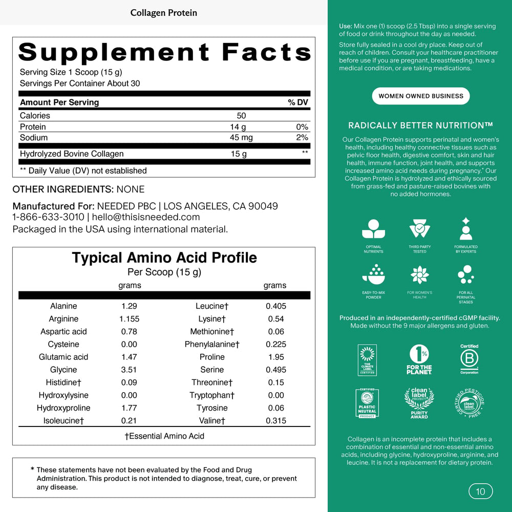 Hydrolyzed Collagen textura del polvo en mano que destaca solubilidad y pureza