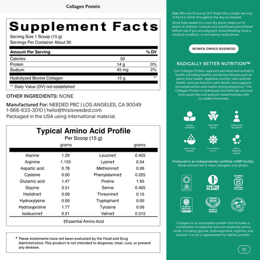 Hydrolyzed Collagen textura del polvo en mano que destaca solubilidad y pureza