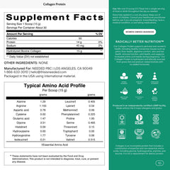 Hydrolyzed Collagen textura del polvo en mano que destaca solubilidad y pureza