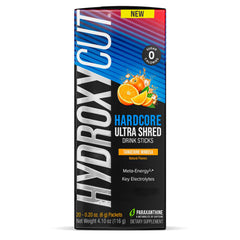 Hydroxycut ambientado con frutas cítricas evocando sabor refrescante