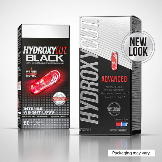 Hydroxycut cápsula detalle con líquido interior, beneficio liberación rápida