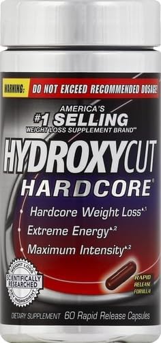 Hydroxycut detalle de la cápsula que destaca calidad y dosificación