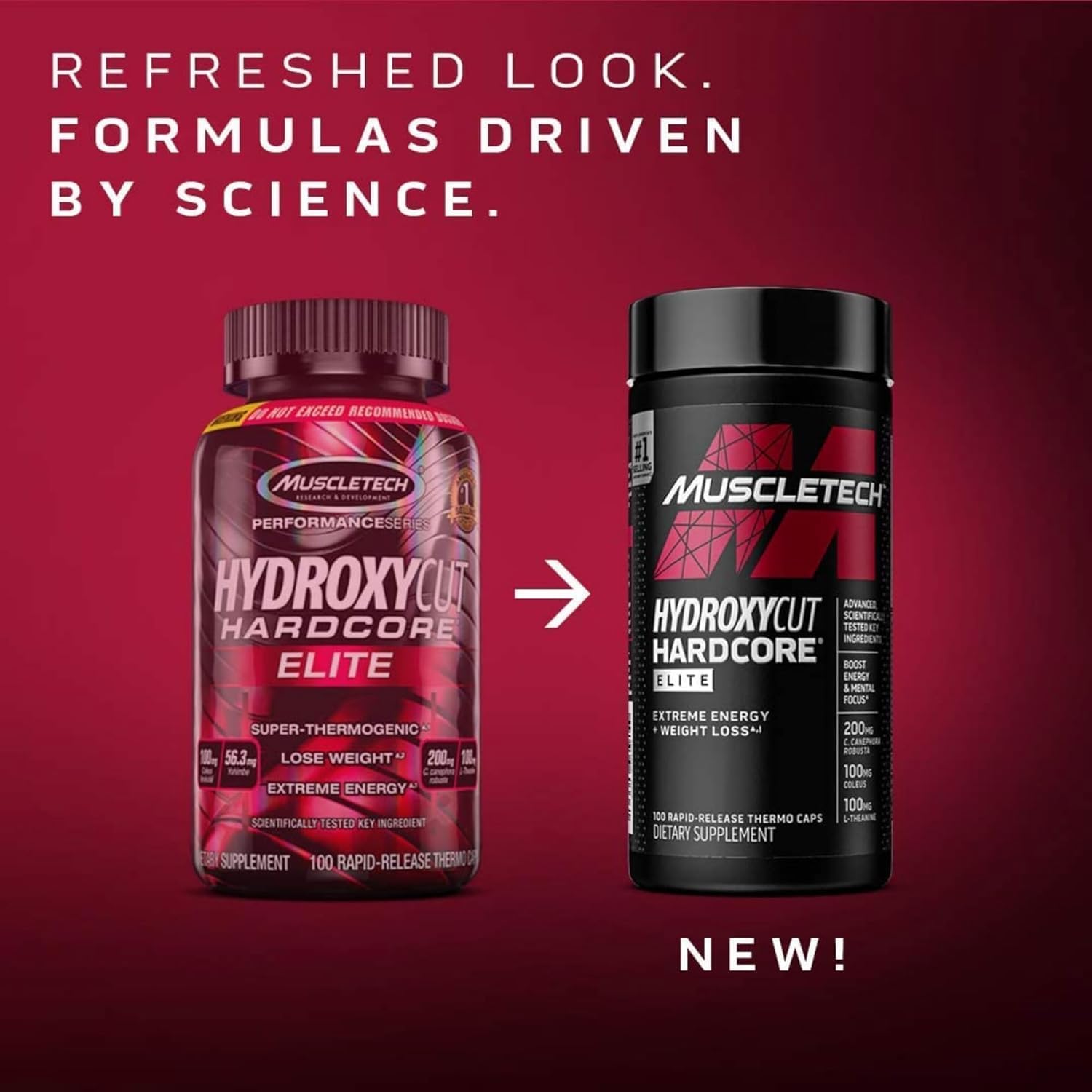 Persona tomando Hydroxycut antes de entrenar, muestra enfoque y energía para rutinas intensas