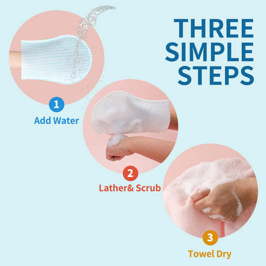 HYGIENJOY textura de la toallita prejabón que facilita la espuma