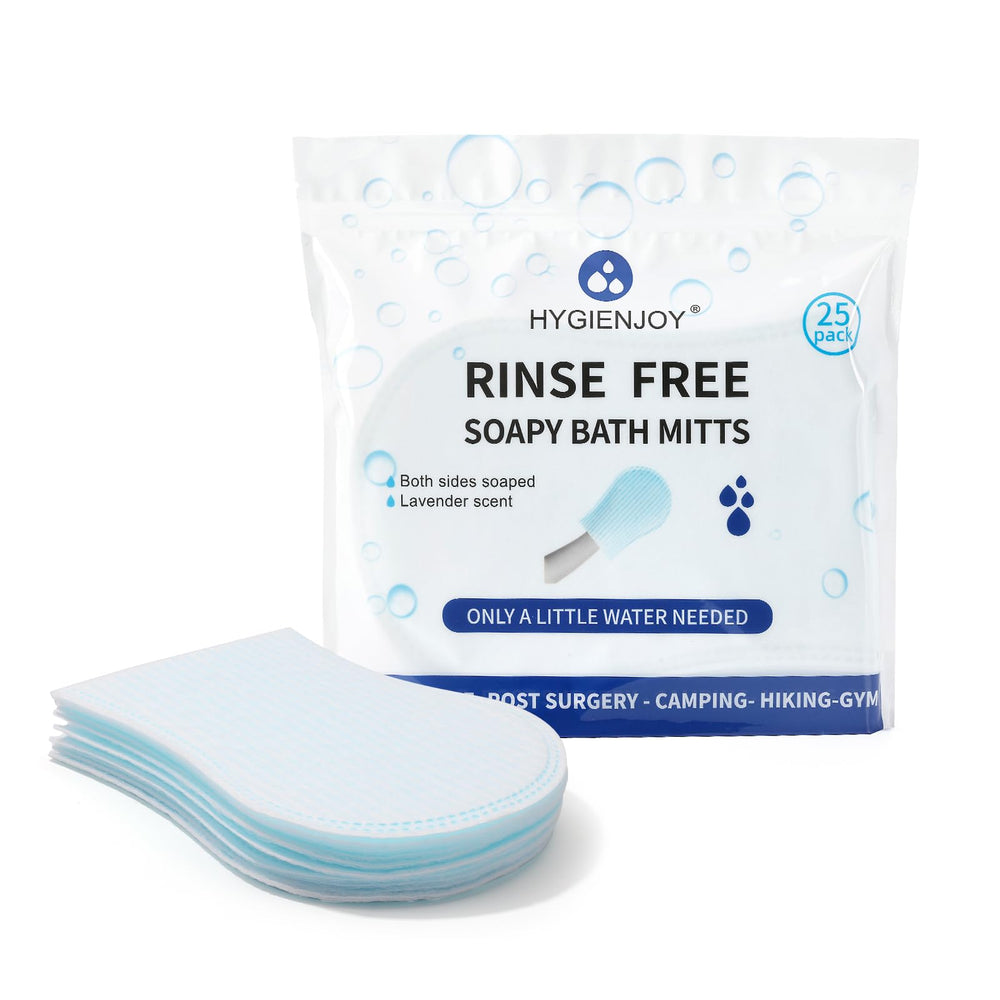HYGIENJOY empaque frontal mostrando 25 unidades y beneficios rápidos