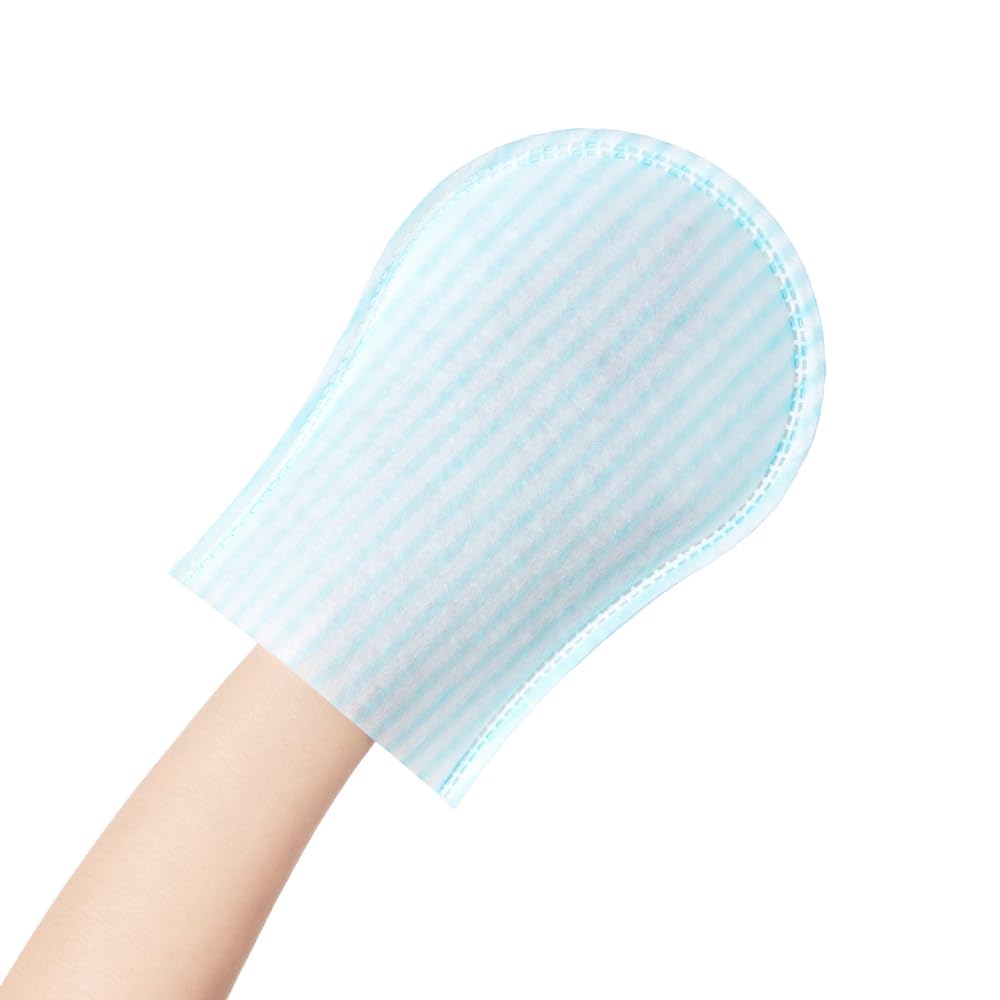 HYGIENJOY mitón en uso sobre la mano ofreciendo mejor agarre
