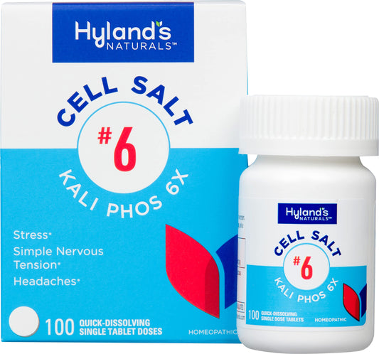 Hyland's frasco frente del envase mostrando 100 tabletas y marca para confianza