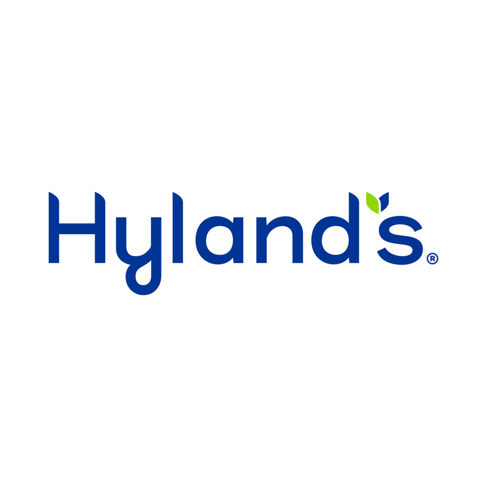 Hyland's frasco junto a uvas orgánicas enfatizando sabor aceptable