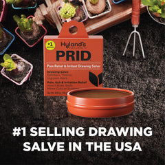 Hyland's PRID etiqueta con ingredientes visibles y tranquilidad