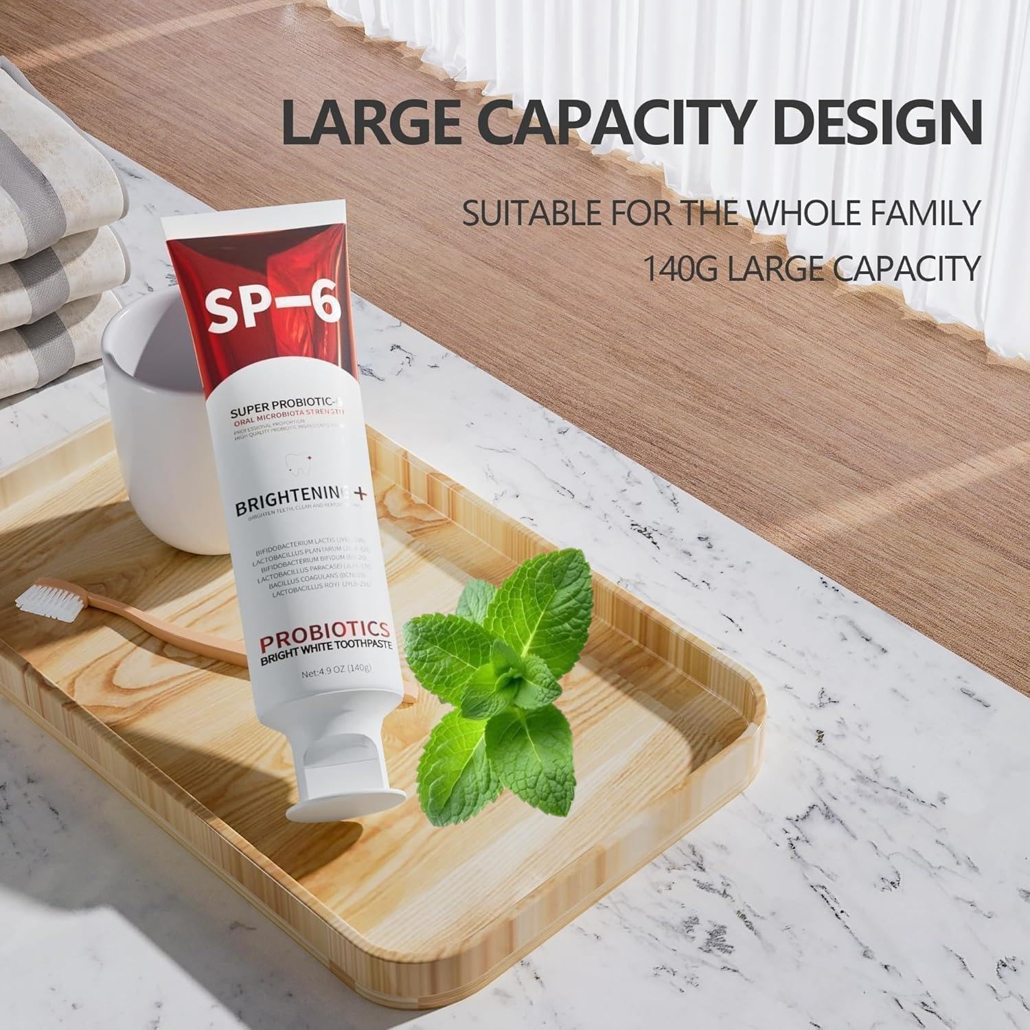 Hymhzy SP-6 persona cepillándose para higiene diaria y frescura