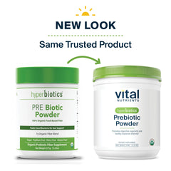 Hyperbiotics embalaje con sellos de calidad y certificaciones orgánicas