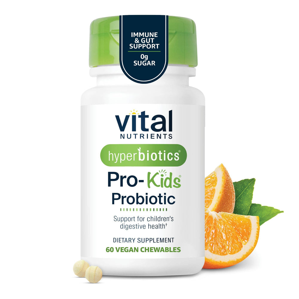 Hyperbiotics frasco frente mostrando presentación y beneficio de fácil uso