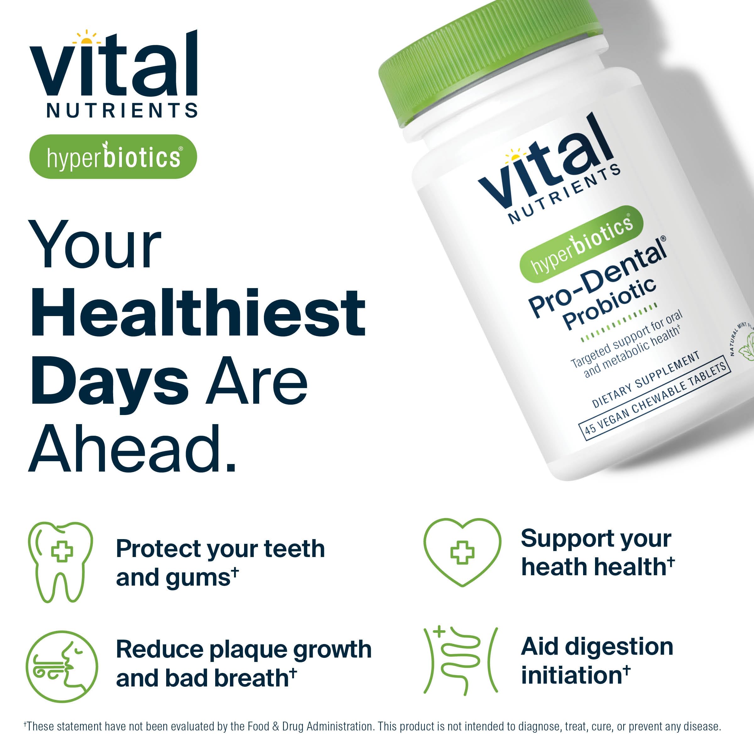 Hyperbiotics botella abierta con tabletas visibles para almacenamiento estable