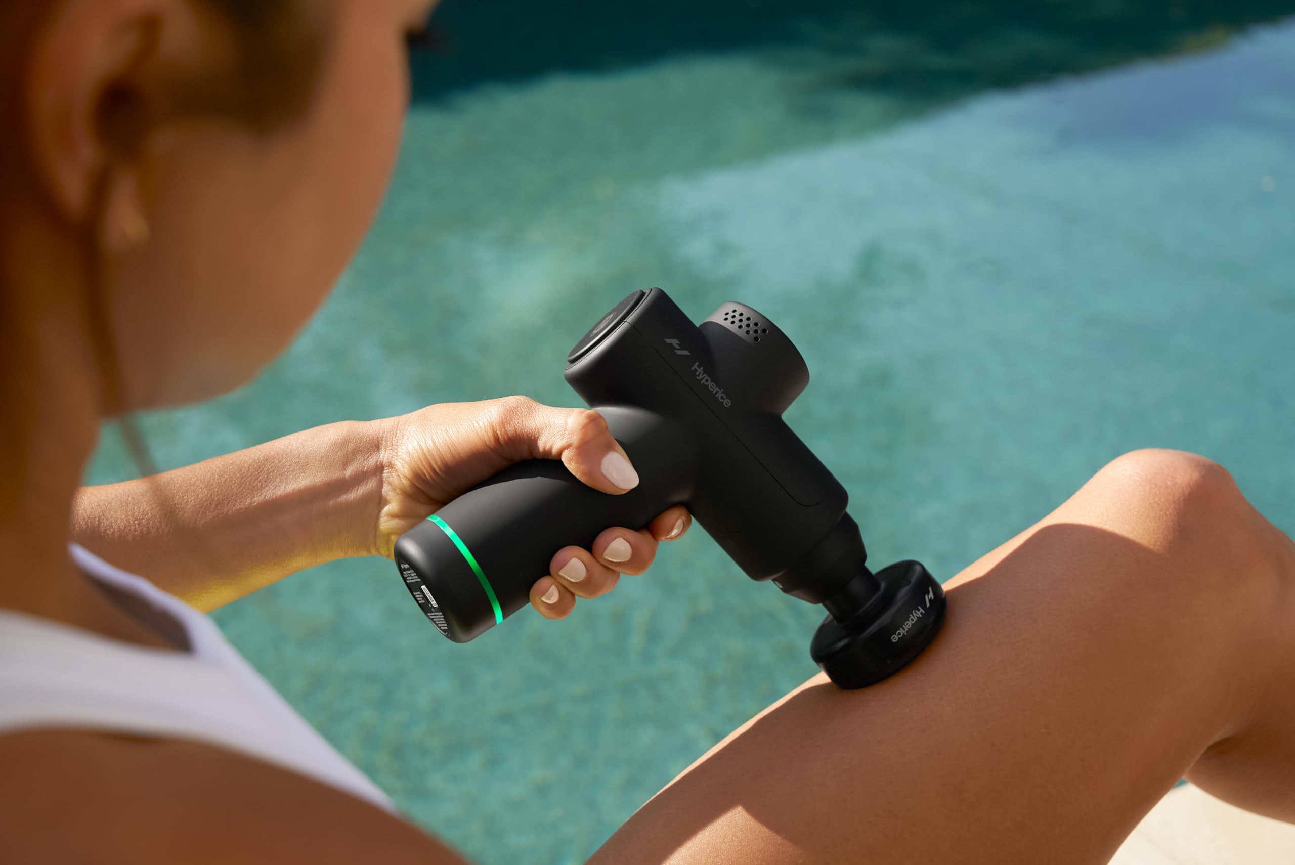 Hyperice en gimnasio estilo vida para usar antes y después del entrenamiento