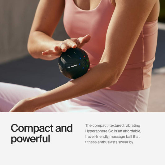 Hyperice Hypersphere Go textura antideslizante para mejor agarre y contacto