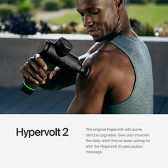 Hyperice Hypervolt 2 detalle del mango ergonómico para agarre cómodo