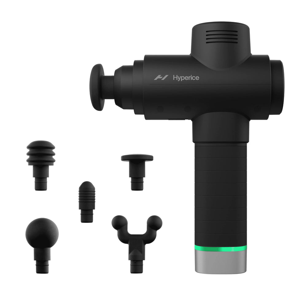 Hyperice Hypervolt 2 Pro frontal mostrando diseño ergonómico y potencia