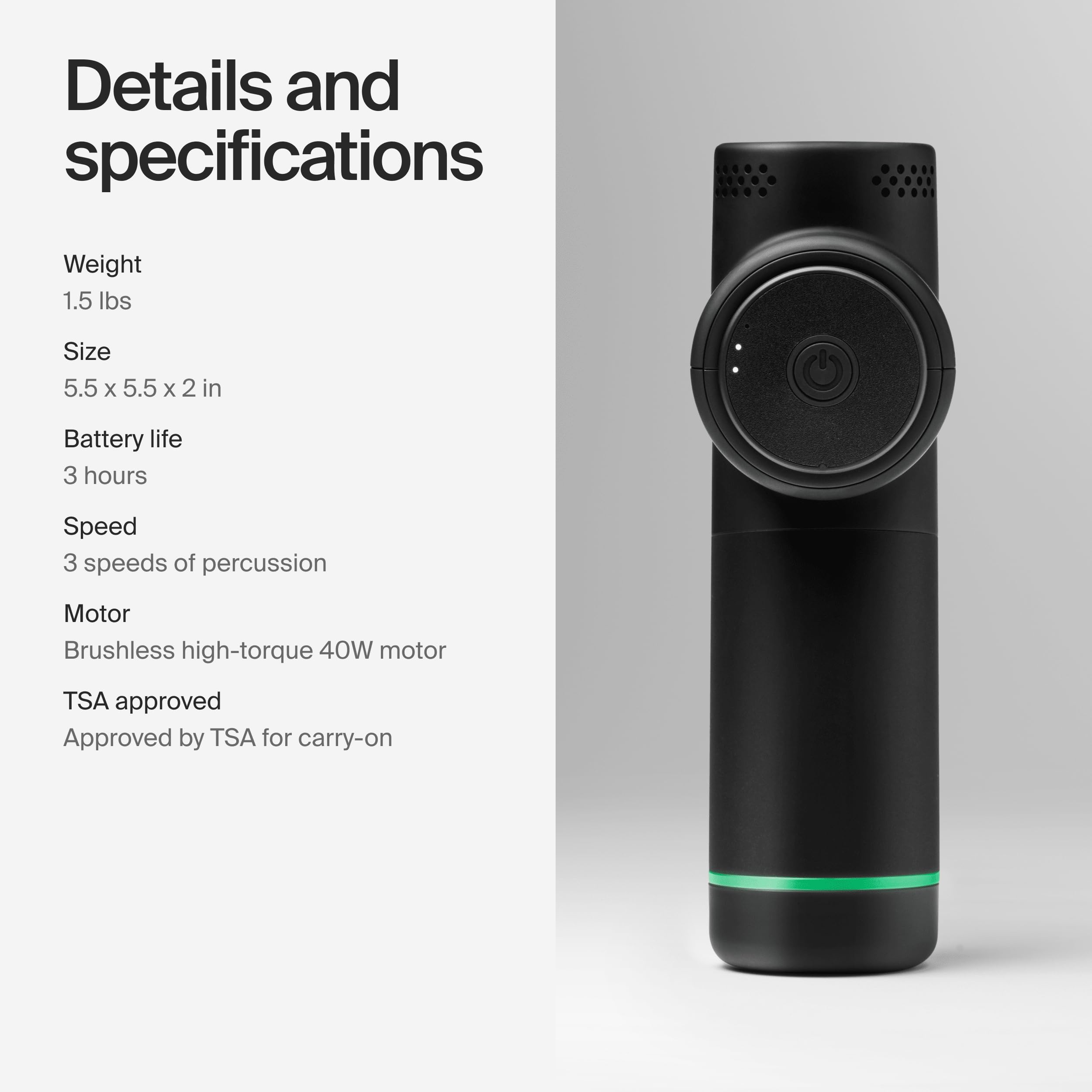 Hyperice Hypervolt 2 Pro en uso sobre pierna para movilidad y activación