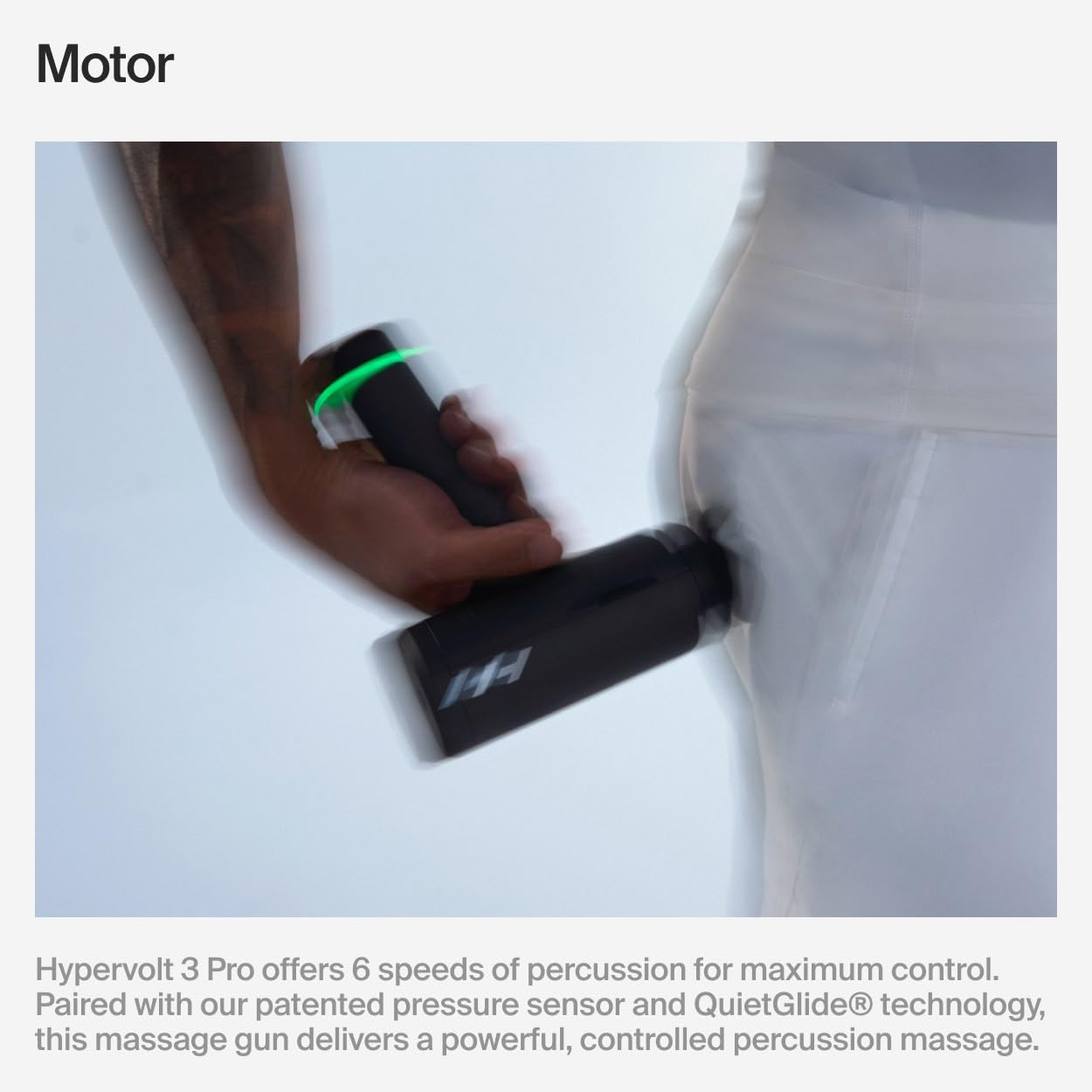 Hyperice Hypervolt 3 Pro mango ergonómico para agarre cómodo y control