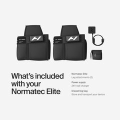 Hyperice Normatec Elite pantalla de app Bluetooth, control personalizado