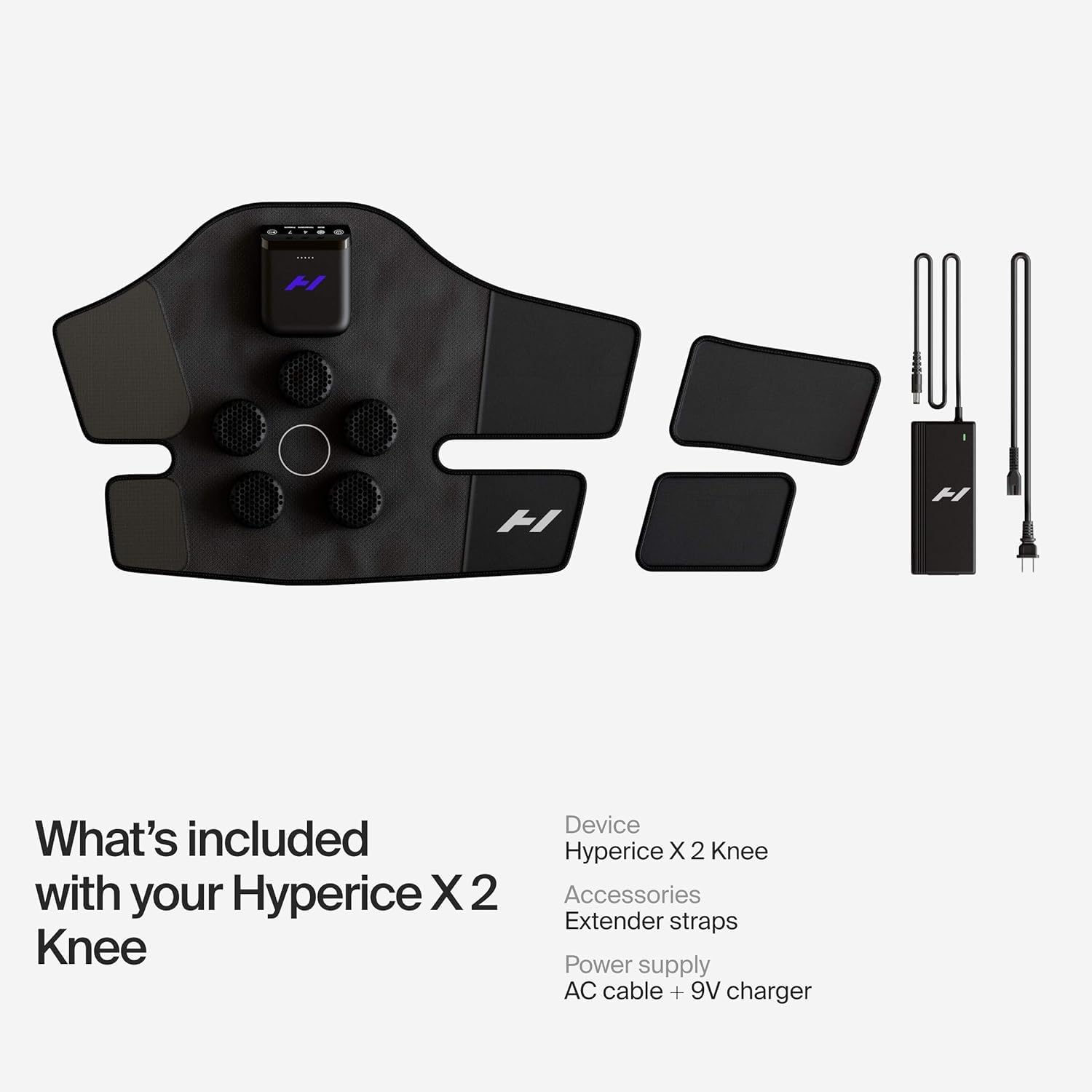 Hyperice X2 Knee en uso por deportista tras entrenamiento, recuperación localizada