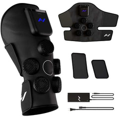 Hyperice X2 Knee vista frontal mostrando ajuste y cubrebanda, recuperación rápida