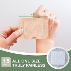 Hysimedy primer plano de almohadilla absorbente que evita adherencia