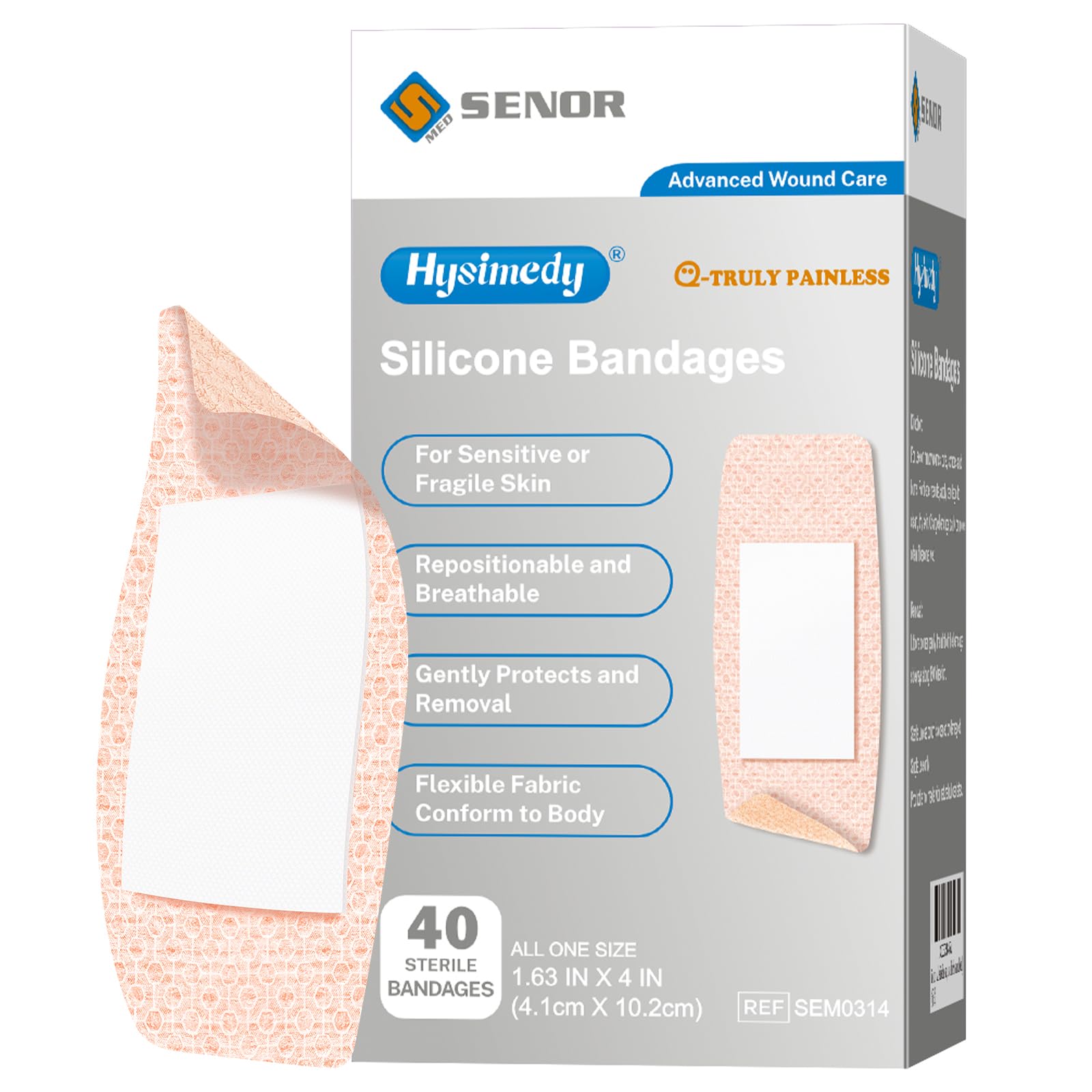 Hysimedy empaque frontal mostrando 40 unidades y beneficio de protección segura