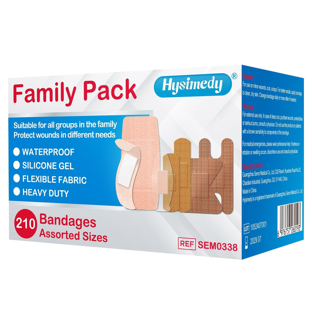 Hysimedy empaque frontal del pack 210 vendajes para reposición rápida