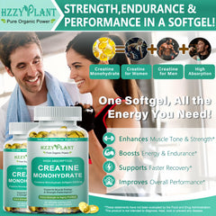 HZZYPLANT mano sosteniendo softgel para mostrar tamaño y facilidad