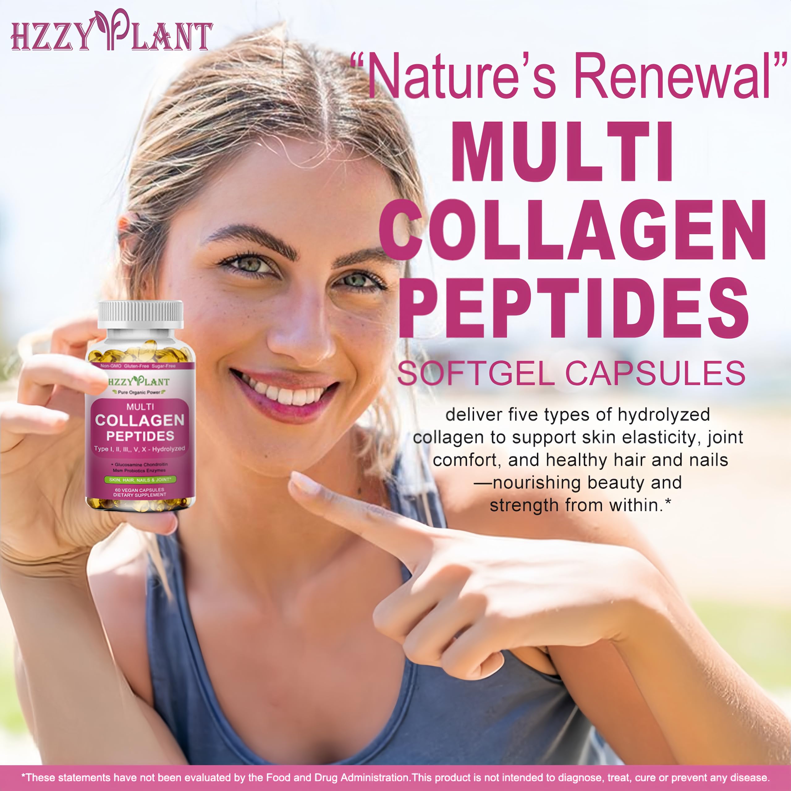 HZZYPLANT softgel en la mano para comparar tamaño y comodidad