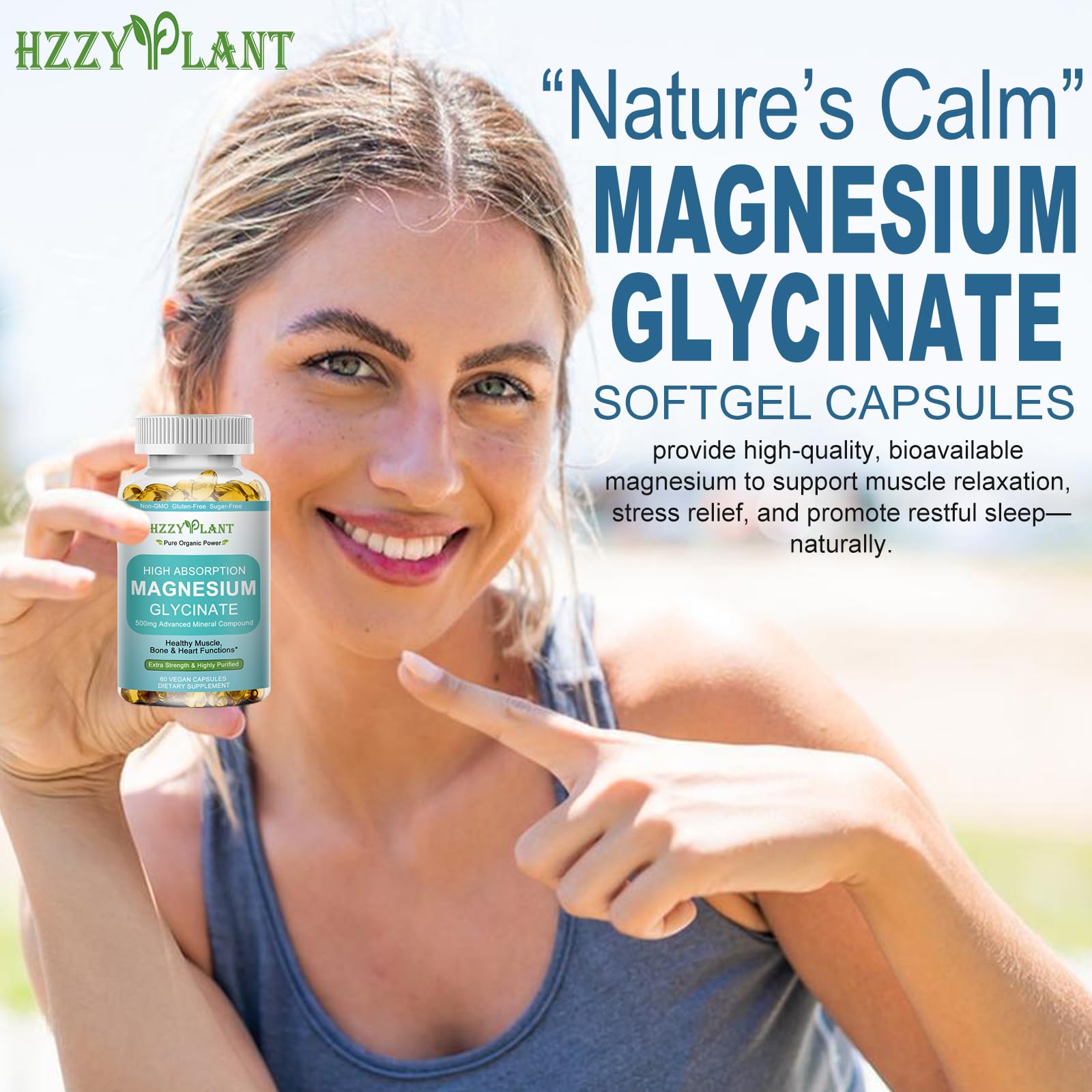 HZZYPLANT etiqueta nutricional enfocada que muestra dosis y pureza