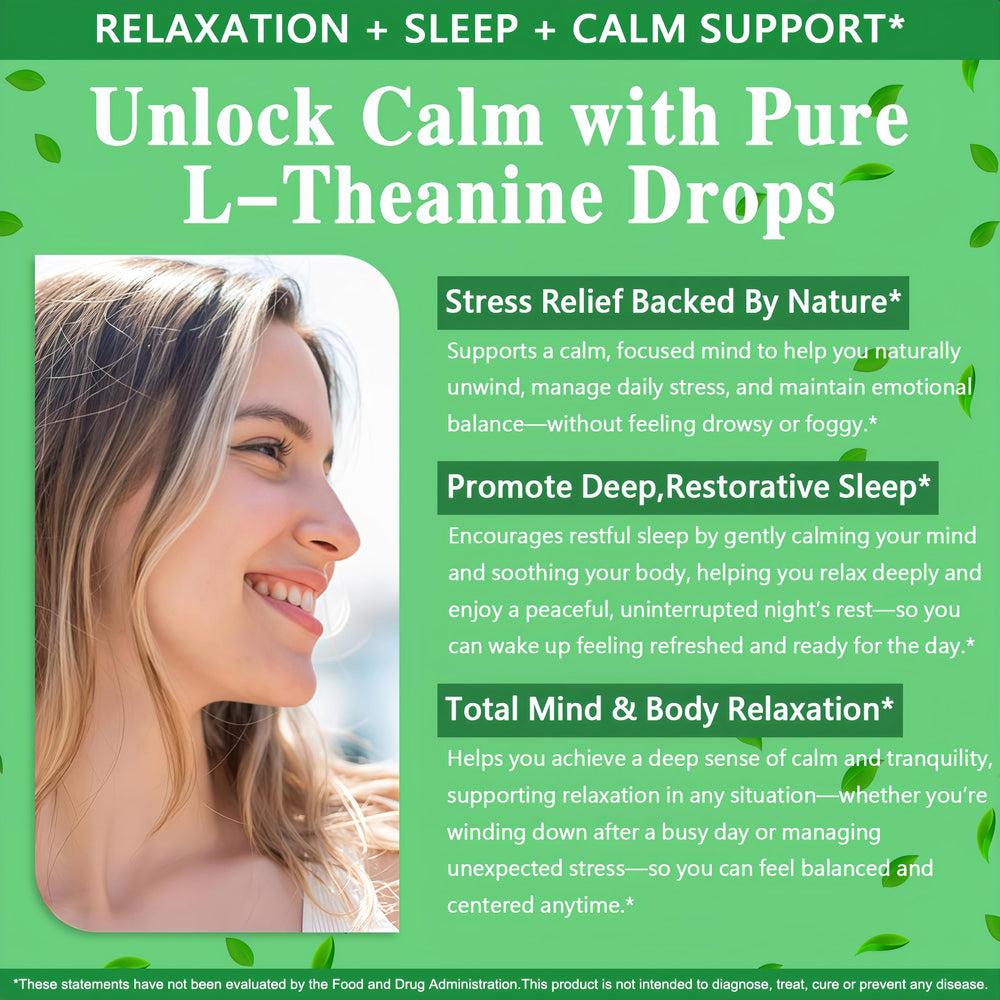 HZZYPLANT L-teanina gotas sabor frambuesa para consumo agradable.