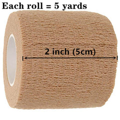i-CHONY comparación de tamaño con una mano para visualizar las 2 pulgadas y 5 yardas