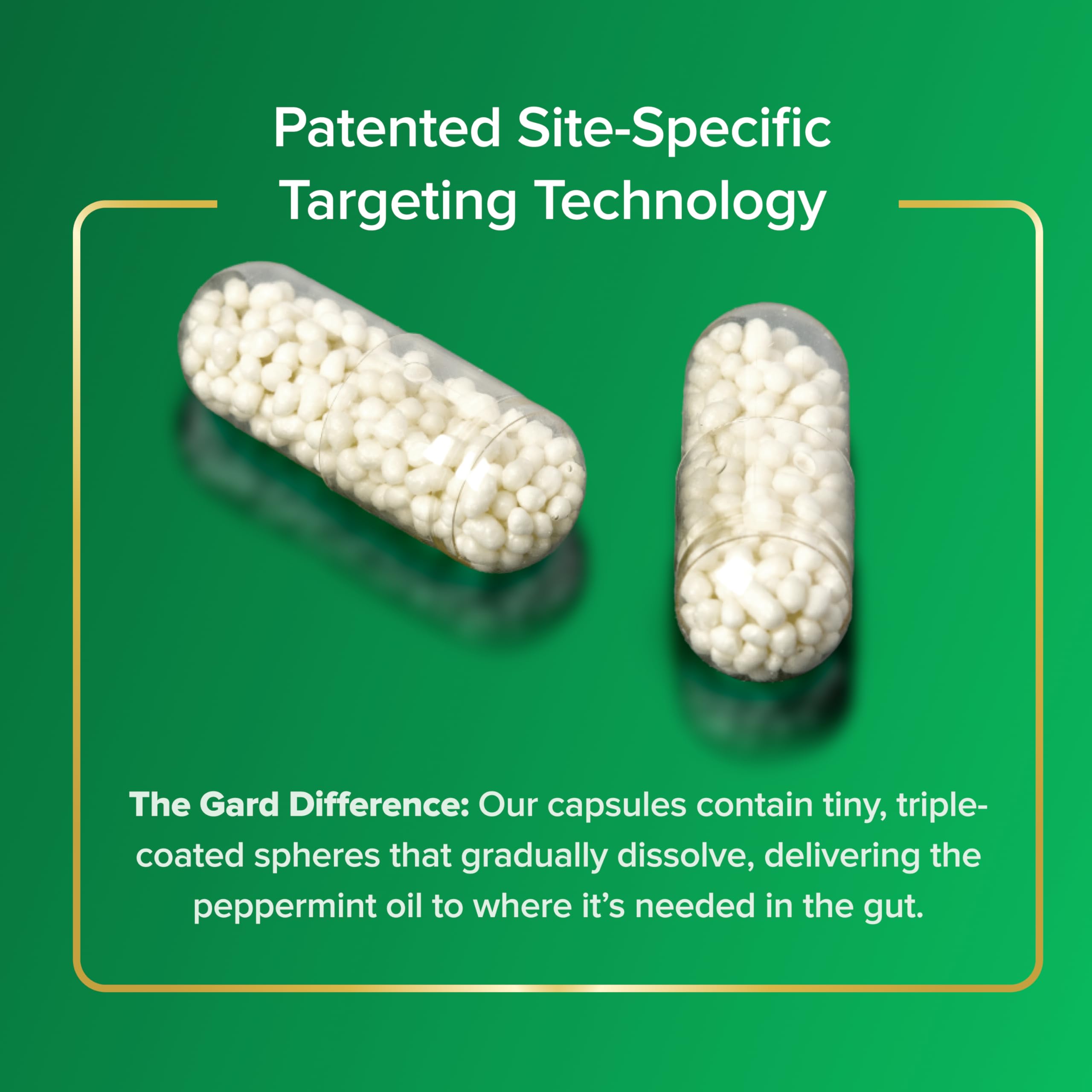 Cápsula IBgard en mano para visualizar tamaño y facilidad de ingestión