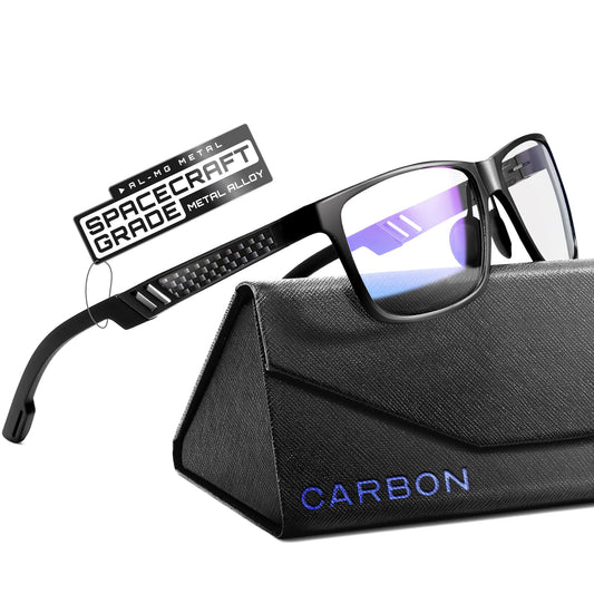 IBOANN vista frontal de gafas con filtro luz azul, protección cómoda