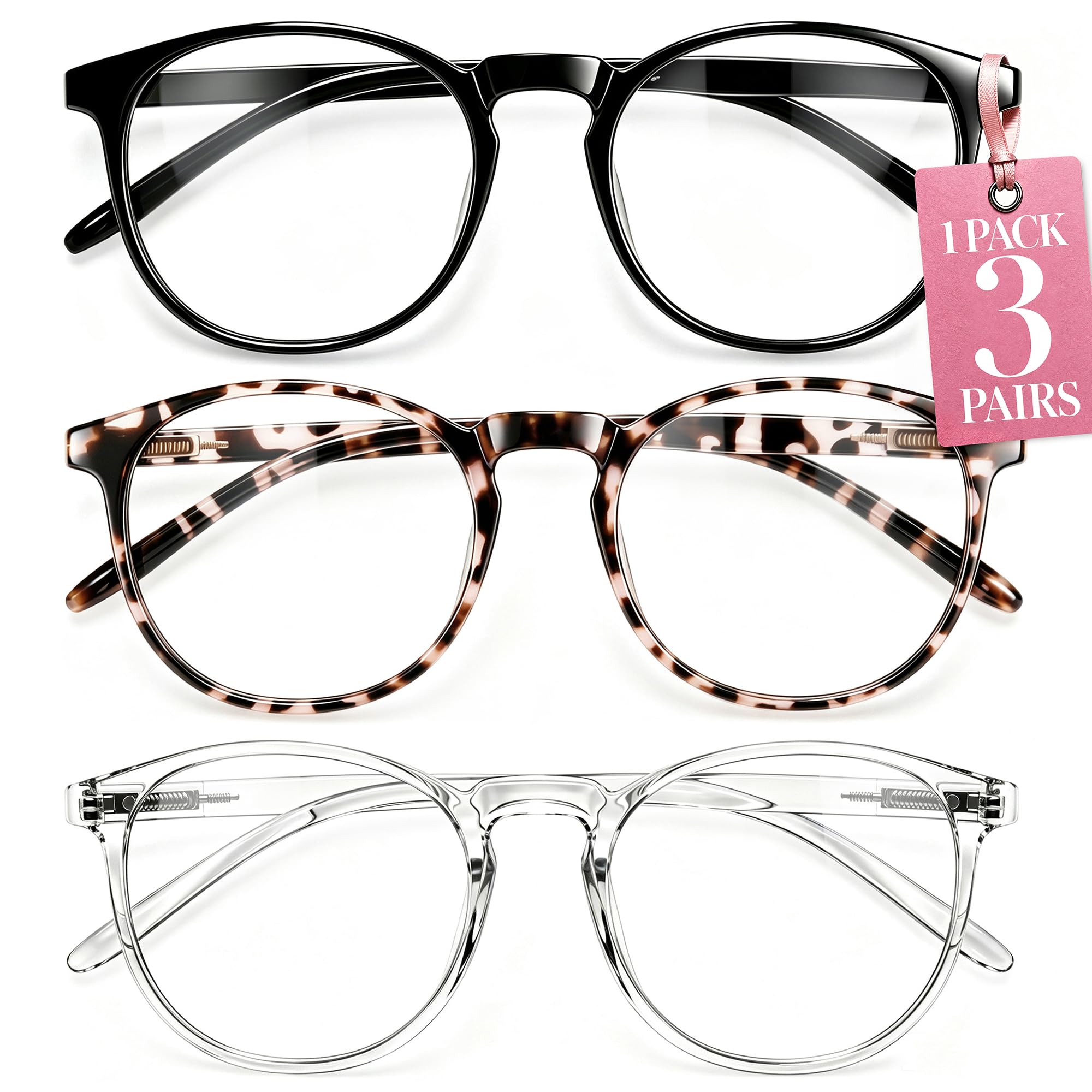 IBOANN vista frontal del pack de tres gafas mostrando protección y estilo