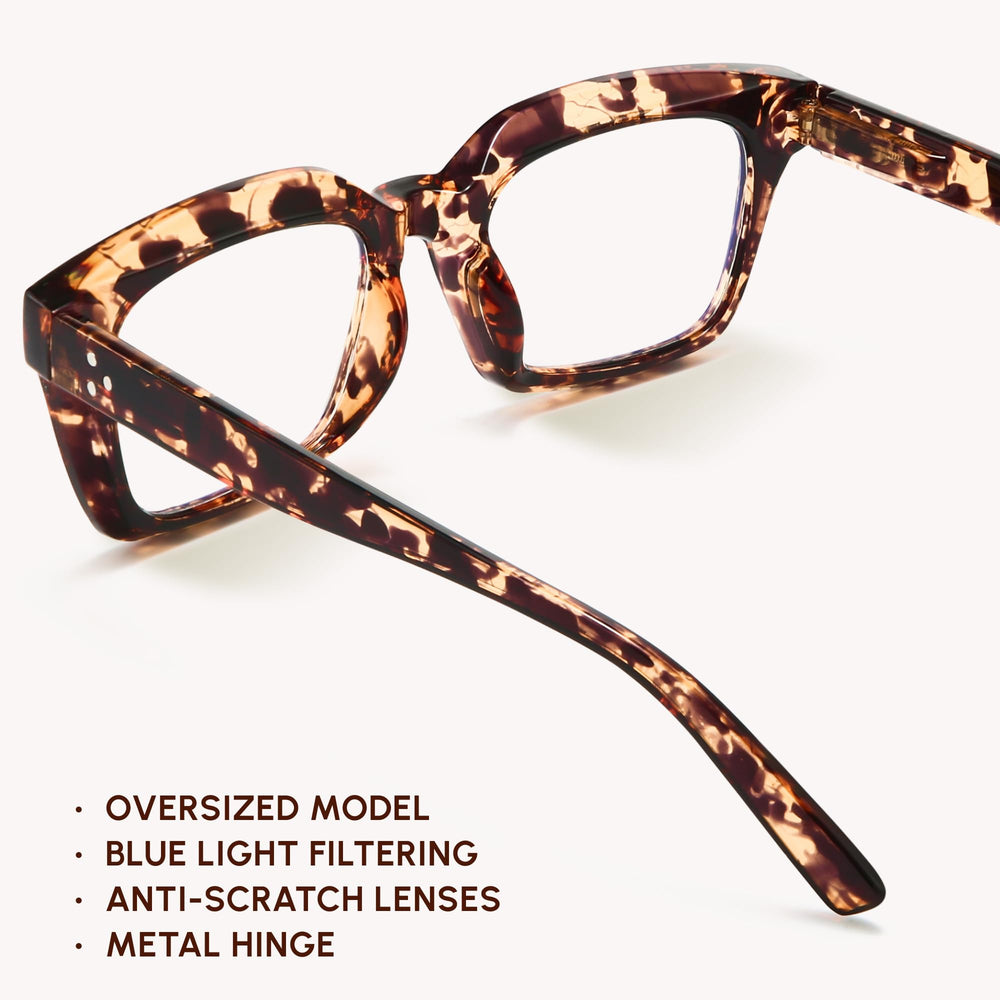 IBOANN gafas en uso junto a portátil para confort durante trabajo
