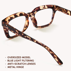 IBOANN gafas en uso junto a portátil para confort durante trabajo